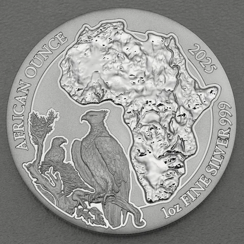 Silbermünze African Ounce 2025 - Kampfadler