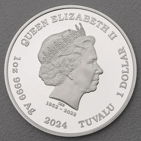 Silbermünze 1oz "The Man with the golden Sun" 2024 koloriert