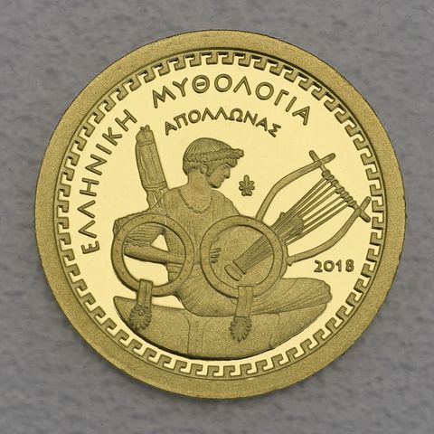 Goldmünze 100 Euro Griechenland 2018 Götter des Olymp - Apollo