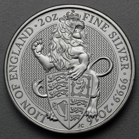 Silbermünze 2oz Queen's Beasts 2016 - Lion of England