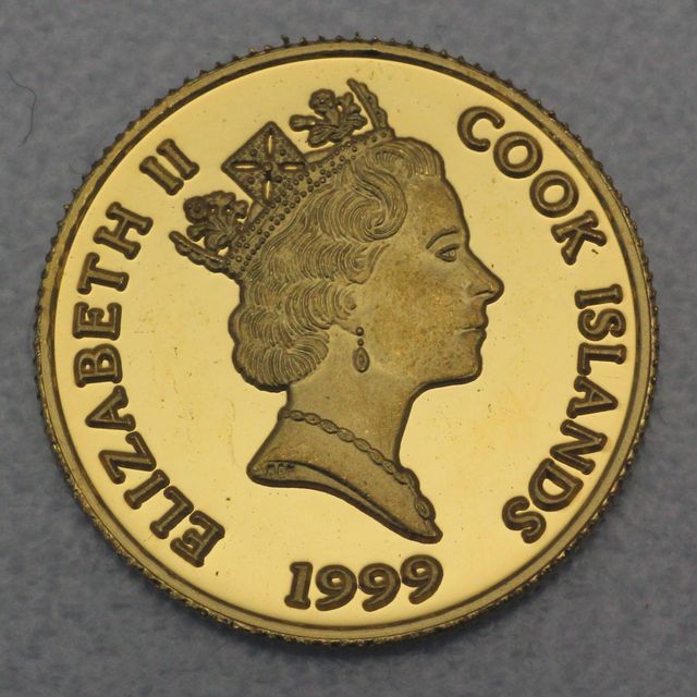10 Dollar Cook Island Goldmünze 1999