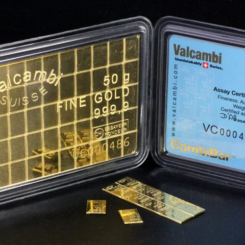 Valcambi CombiBar 50 x 1g Gold