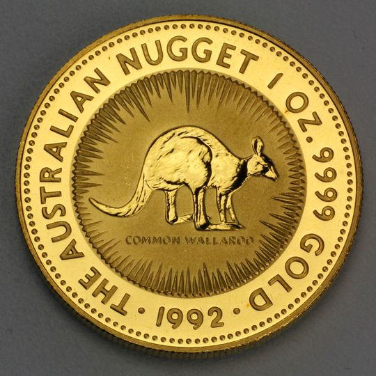 Australien Nugget / Känguru Goldmünze 1992