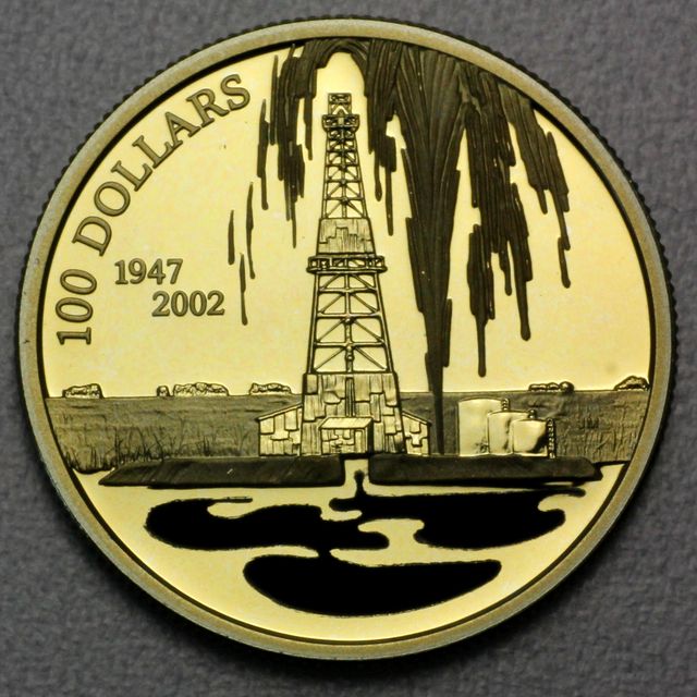 100 Dollar Goldmünze Kanada 2002 aus 58,3% Gold