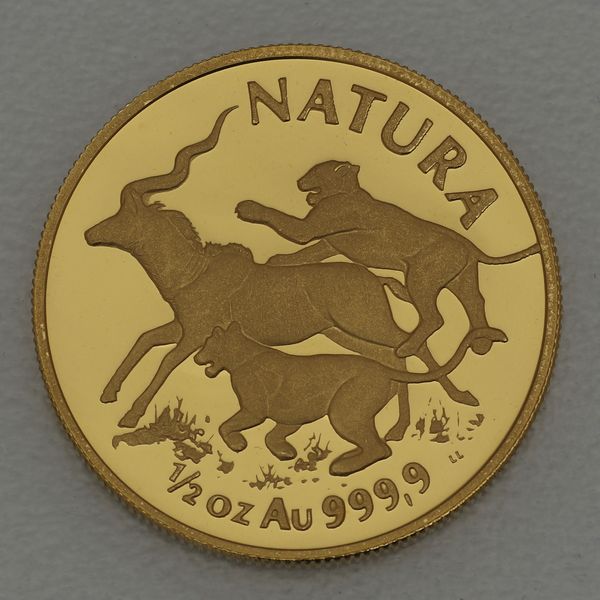 Goldmünze Südafrika Natura Serie Big Five 1994 1/2oz Löwe