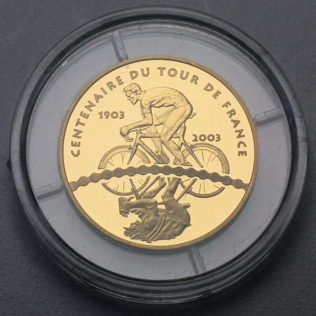 10 Euro Gedenkmünzen Frankreich 2003 Tour de France