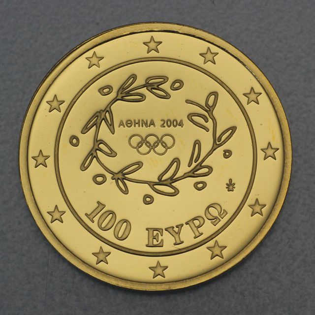 Goldmünze 100 Euro Griechenland 2003 Krypta