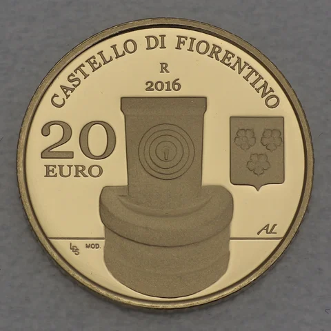 20 Euro Goldmünze San Marino 2016 Castello di Fiorentino