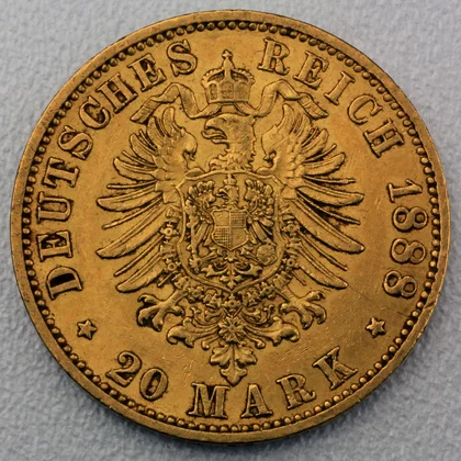 20 Mark Goldmünze, Friedrich III (Preußen), 1888