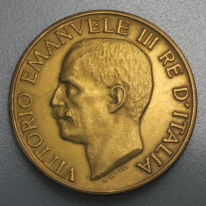 100 Lire Goldmünze Italien Vittorio Emanuele III