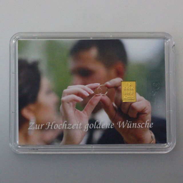 Gold als Hochzeitsgeschenk