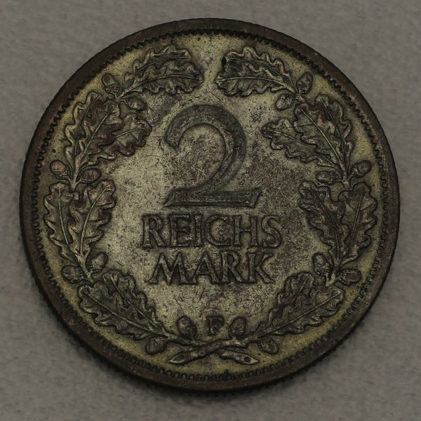 Silbermünze Weimarer Republik 2 Reichsmark 1926