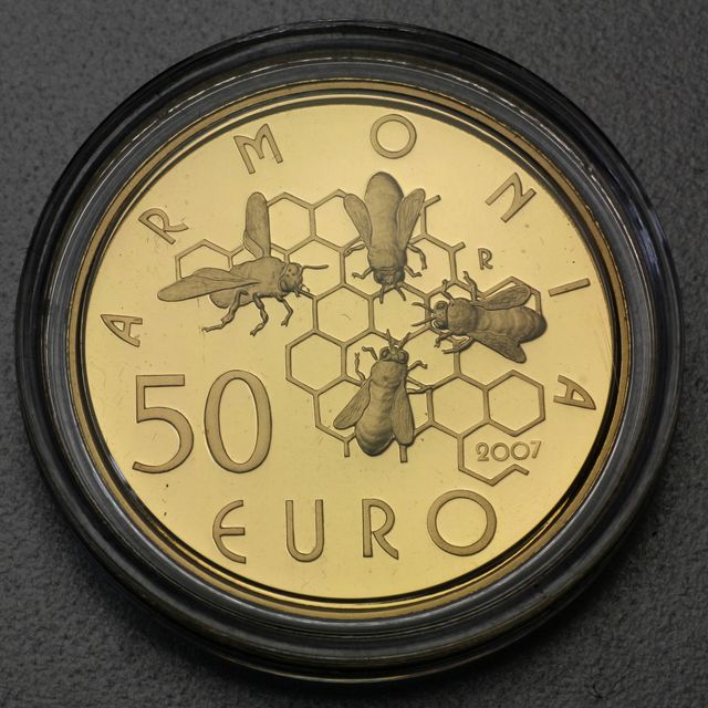 50 Euro Goldmünze San Marino 2007 Soziales Zusammenleben