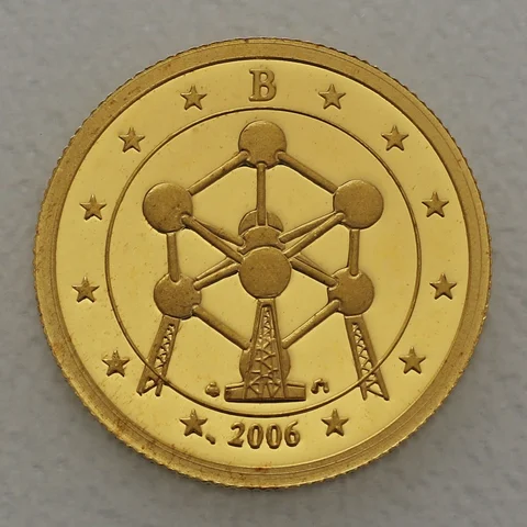 Goldmünze 25 Dollars 1/25oz Liberia 2006 - Belgien Atomium in Brüssel