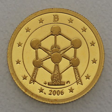 Goldmünze 25 Dollars 1/25oz Liberia 2006 - Belgien Atomium in Brüssel