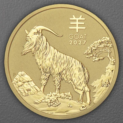 Lunar III, 1oz Goldmünze 2027, Ziege