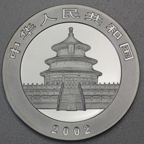 1oz Silbermünze Panda, 2002