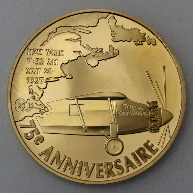20 Euro Goldmünze Frankreich 2008 Lindbergh