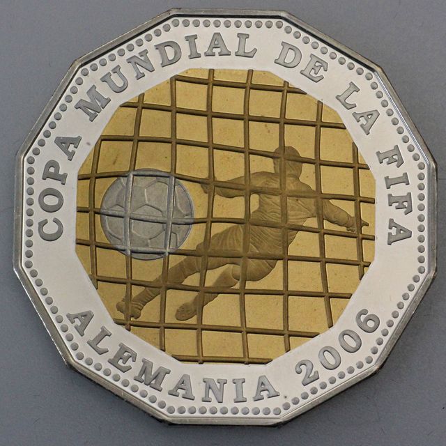 300 Euro Goldmünze Spanien 2005 - Fußball WM 2006 Deutschland