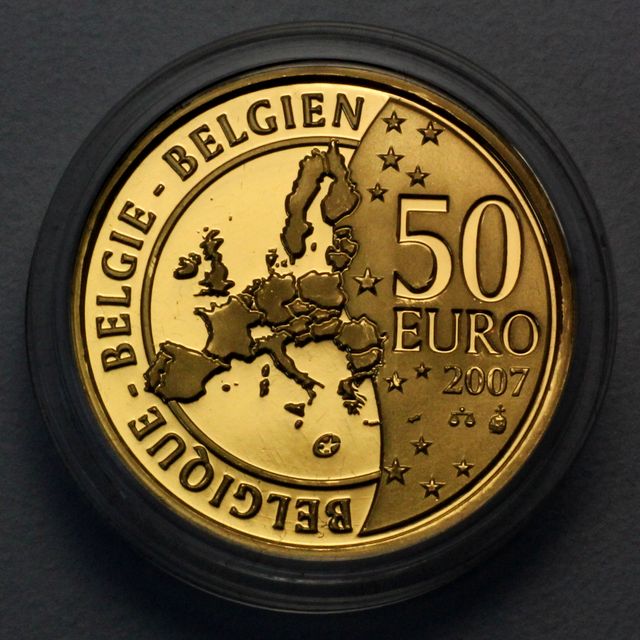 50 Euro Goldmünzen Belgien 2007