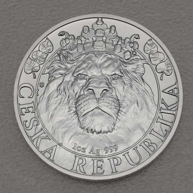 Silbermünze 1oz Niue Czech Lion - Tschechischer Löwe 2022