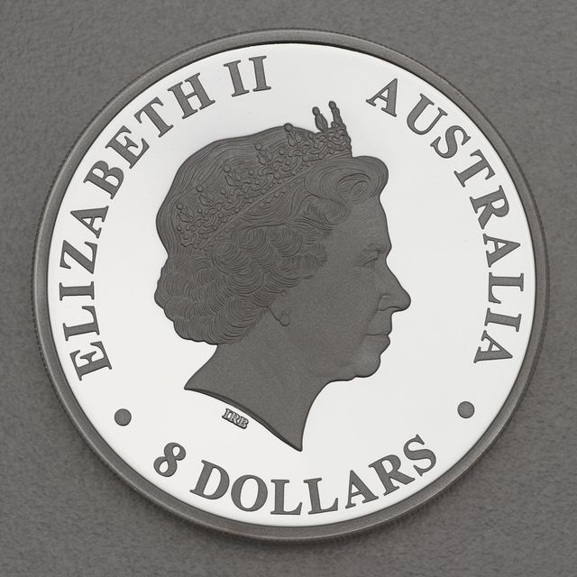 Silbermünze 5oz Australian Stock Horse 2017 - Completer Coin mit allen 5 Motiven in Teilvergoldung