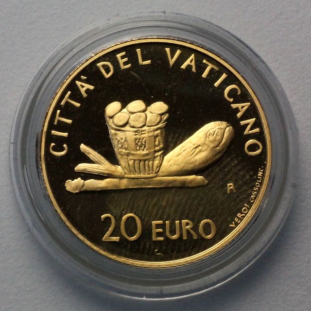 20 Euro Goldmünze Vatikan 2007 &quot;Eucharistie