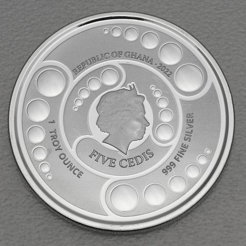 Silbermünze 1oz Ghana Ailen 2022