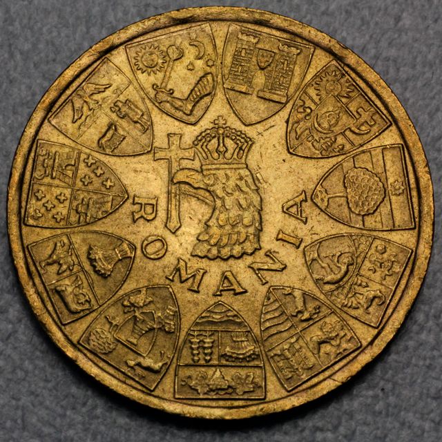 20 Lei Goldmünze aus Rumänien
