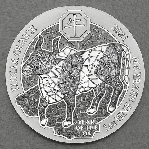 Silbermünze 1oz Lunar Ounce 2021 - Ochse / Year of the Ox