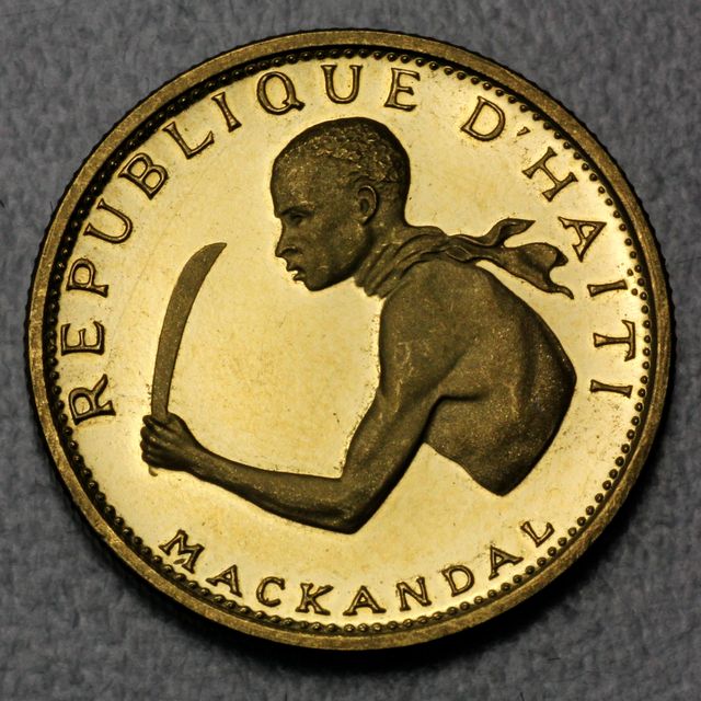 20 Gourdes Goldmünze Haiti 1969