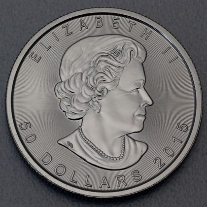 Platinmünze 1oz 2015 mit dem Bildnis Queen Elizabeth II.