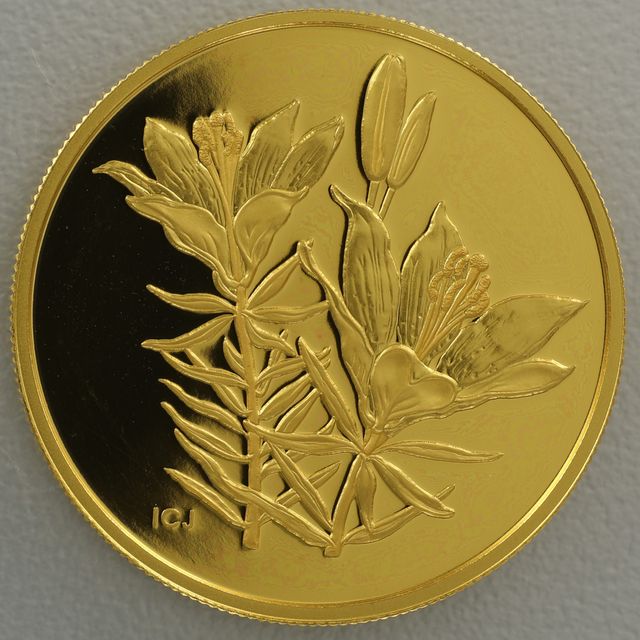 Goldmünze 350 Dollar 2005 Western Red Lily