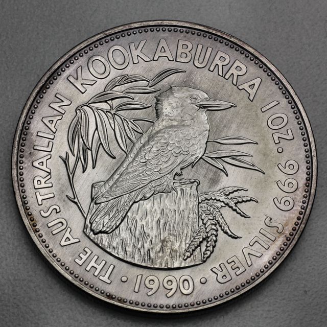 Kookaburra Silbermünze 1990