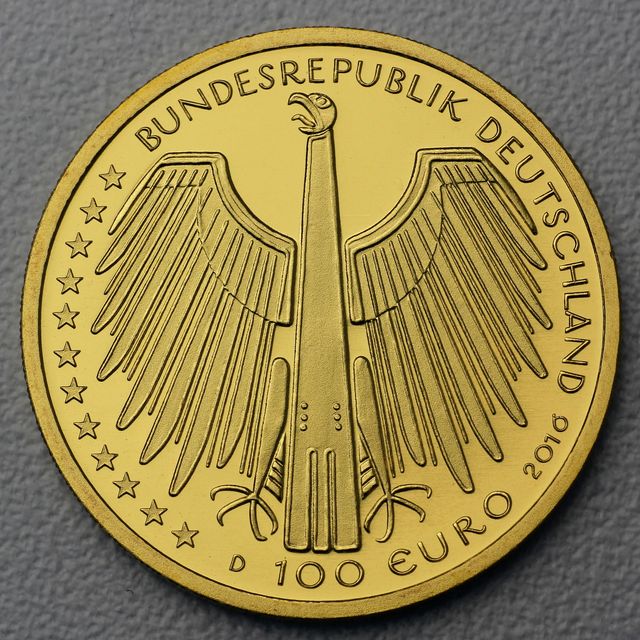 100 Euro Goldmünze Deutschland 2016 Altstadt Regensburg