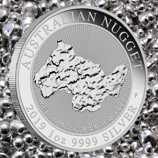 1oz Australian Nugget Silber 2019