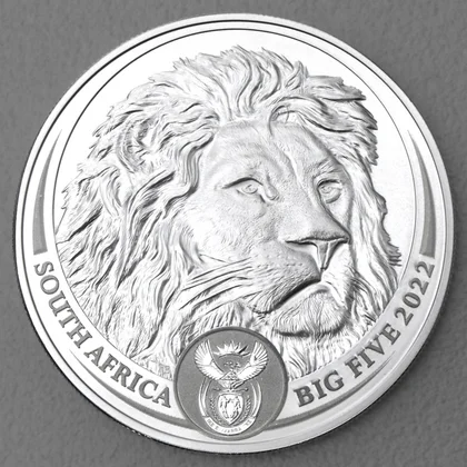 Silbermünze 1oz Big Five II - 2022 Löwe