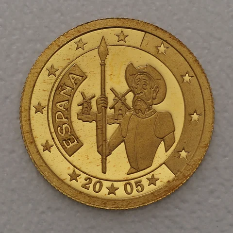 Goldmünze 25 Dollars 1/25oz Liberia 2005 - Espana Don Quijote
