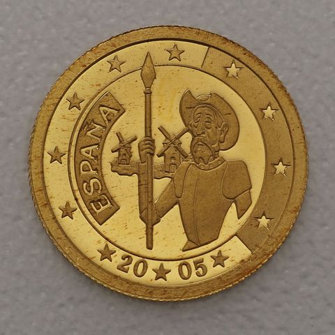 Goldmünze 25 Dollars 1/25oz Liberia 2005 - Espana Don Quijote