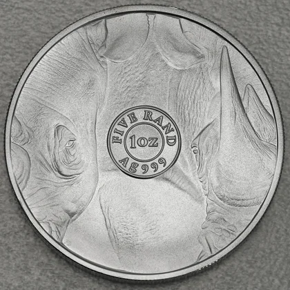 Silbermünze 1oz Big Five Serie I - 2020 Nashorn
