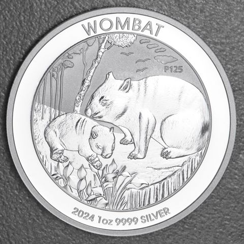 Silbermünze 1oz Autralian Wombat 2024