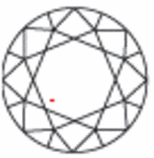 Zu sehen ist ein Diamant der Reinheitsklasse CIBJO VVS Zu sehen ist ein Diamant der Reinheitsklasse CIBJO VVS