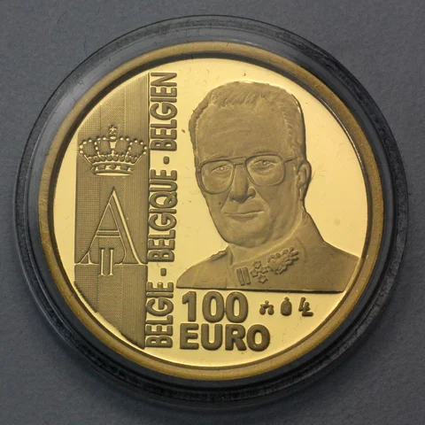 100 Euro Goldmünzen Belgien 2003 Franc Germinal