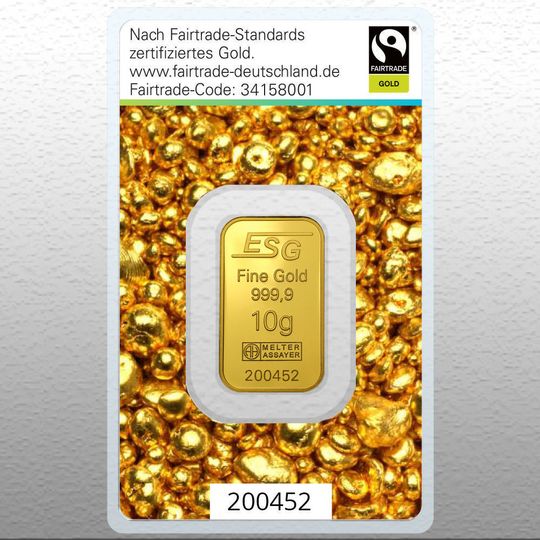 10g Fairtrade Goldbarren