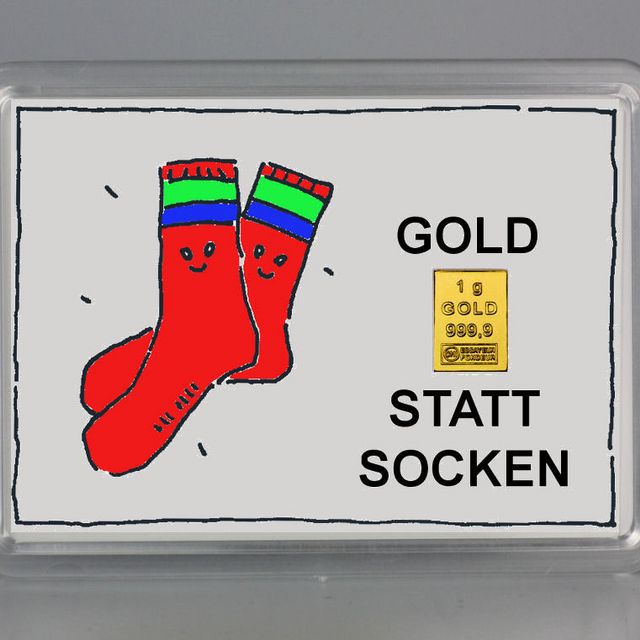 Gold statt Socken