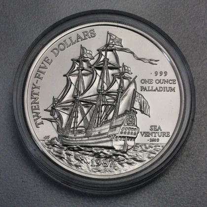 Bermudas Sea Venture Palladiummünze 1987