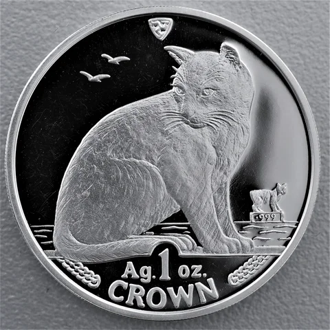 Silbermünze 1oz Isle of Man Cats 1990 - NY Alley Cat