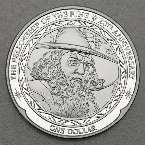 Silbermünze 1oz Niue - Herr der Ringe 2021 Gandalf