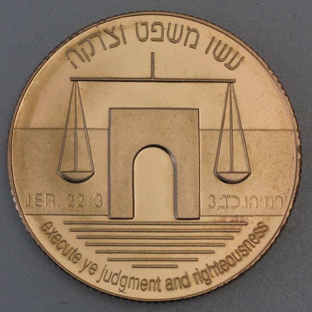 10 new Sheqalim Goldmünze Israel 1992
