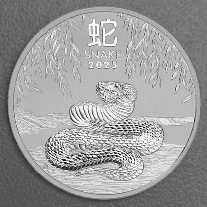 Lunar III, 1oz Silbermünze, Schlange, 2025